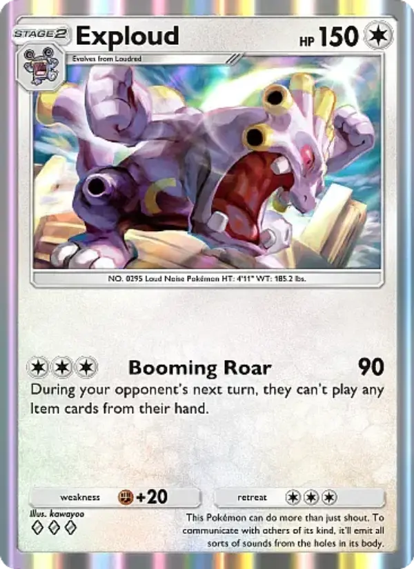 Exploud — Mega Rising card #192