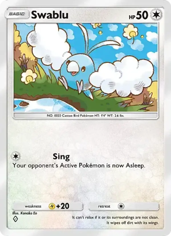 Swablu — Mega Rising card #196