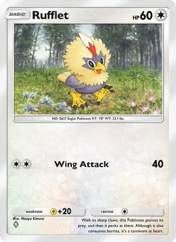 Rufflet — Mega Rising card #204