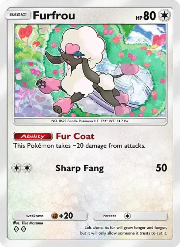 Furfrou — Mega Rising card #207