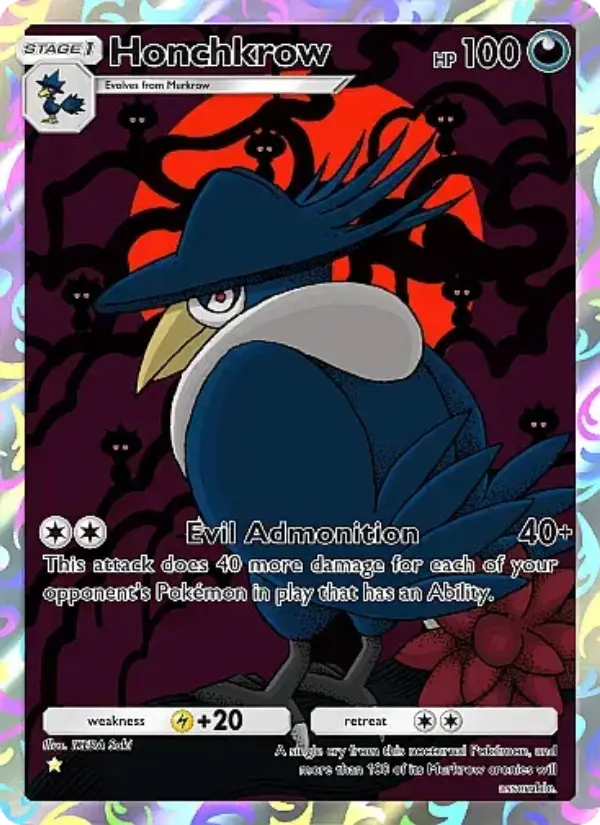 Honchkrow — Mega Rising card #244