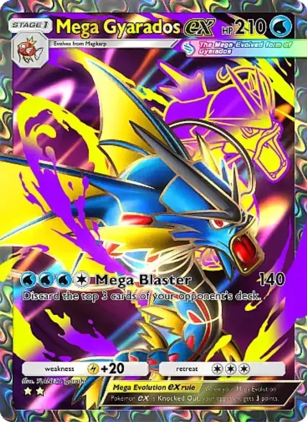 Mega Gyarados ex — Mega Rising card #255