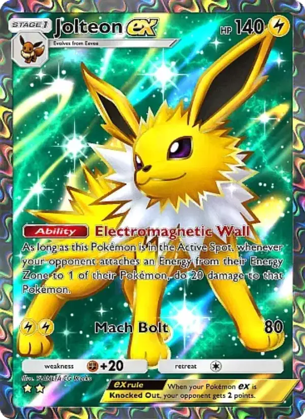 Jolteon ex — Mega Rising card #257