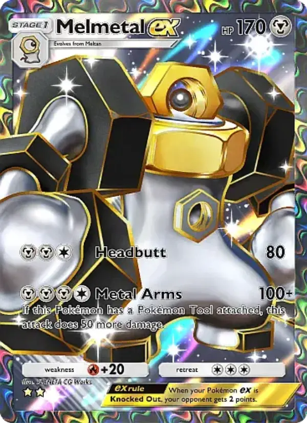 Melmetal ex — Mega Rising card #264