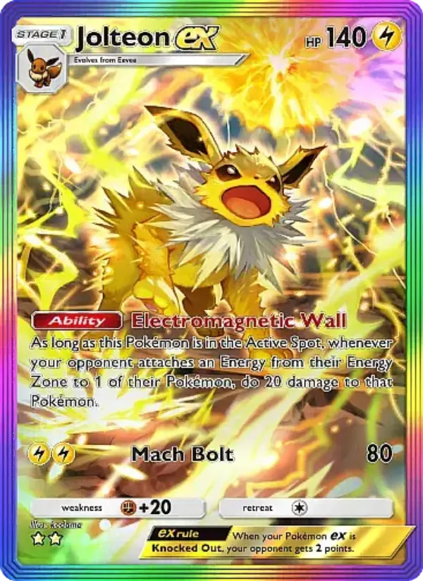 Jolteon ex — Mega Rising card #276