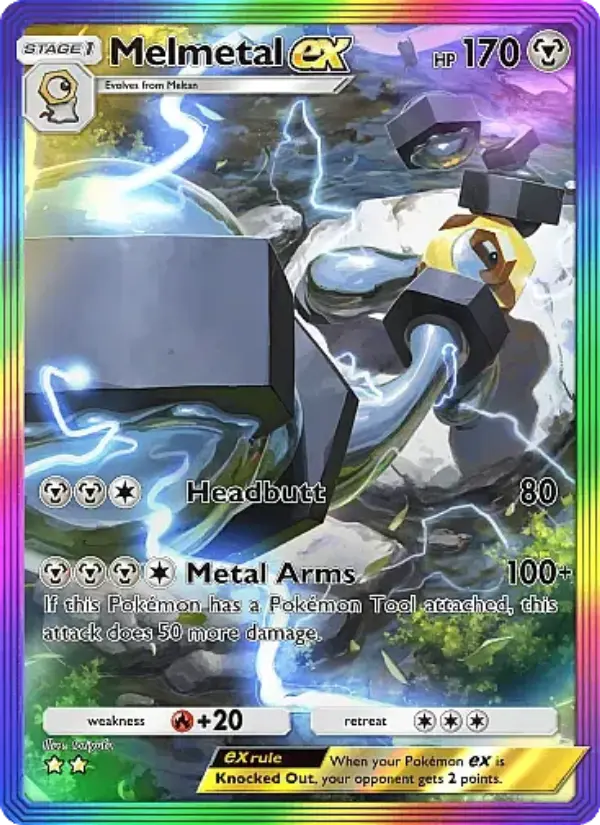 Melmetal ex — Mega Rising card #282