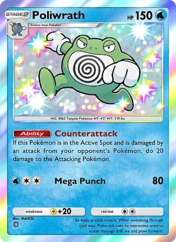 Poliwrath — Mega Rising card #297