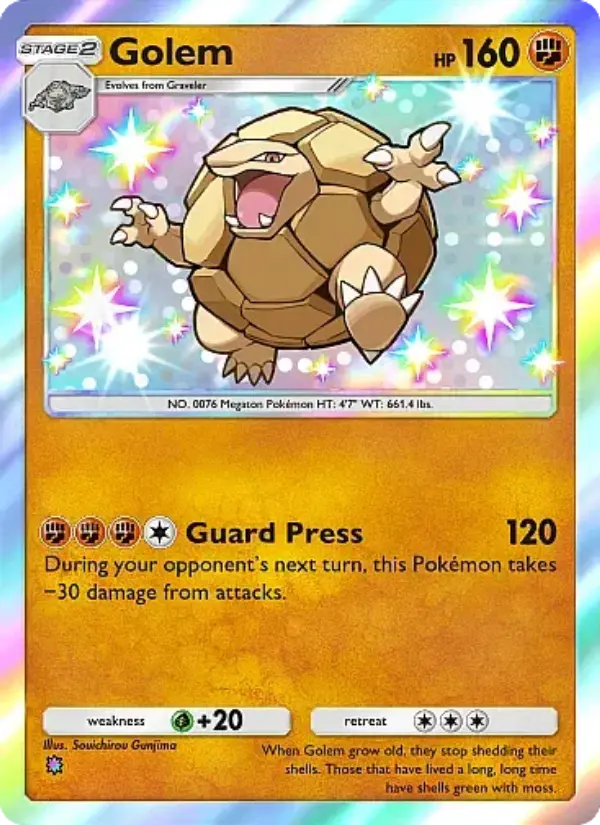 Golem — Mega Rising card #309