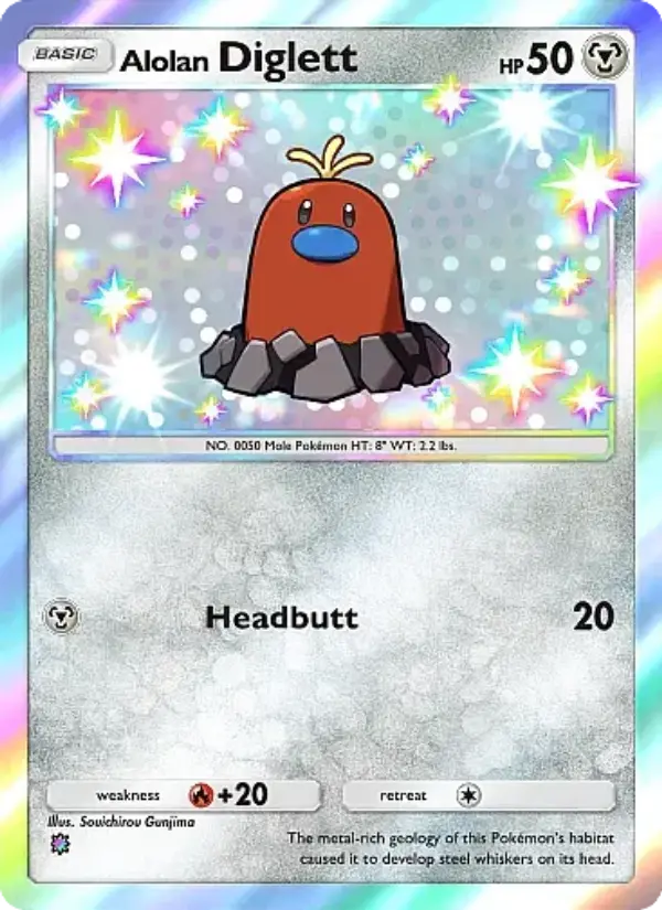 Alolan Diglett — Mega Rising card #311