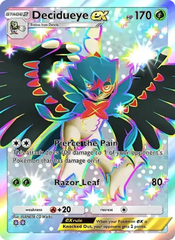 Decidueye ex — Mega Rising card #317
