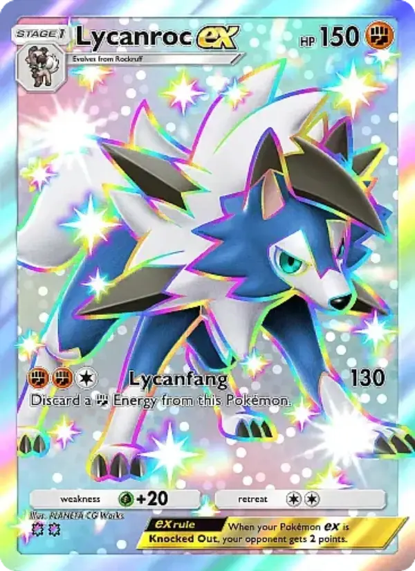 Lycanroc ex — Mega Rising card #323