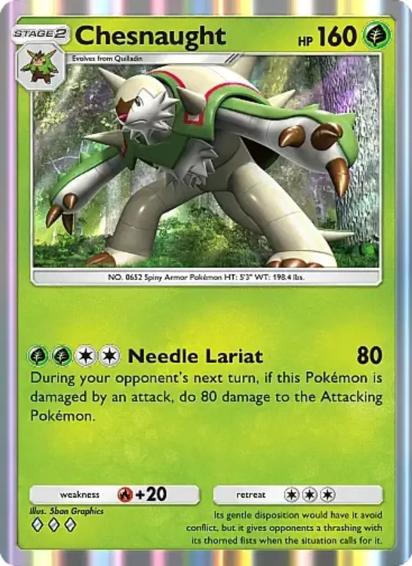 Chesnaught — Fantastical Parade card #010