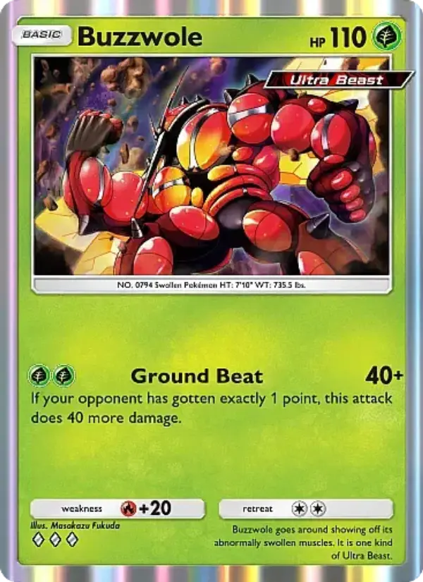 Buzzwole — Fantastical Parade card #014