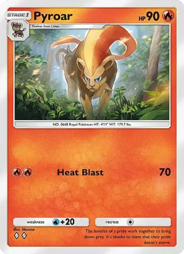 Pyroar — Fantastical Parade card #021
