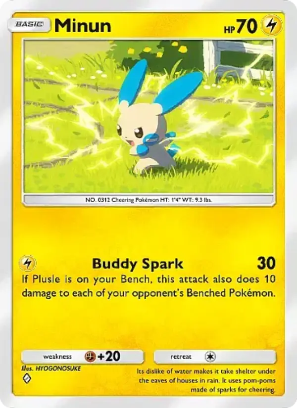 Minun — Fantastical Parade card #053