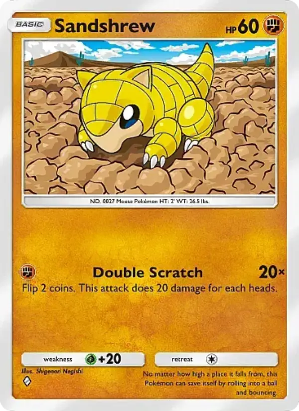 Sandshrew — Fantastical Parade card #077