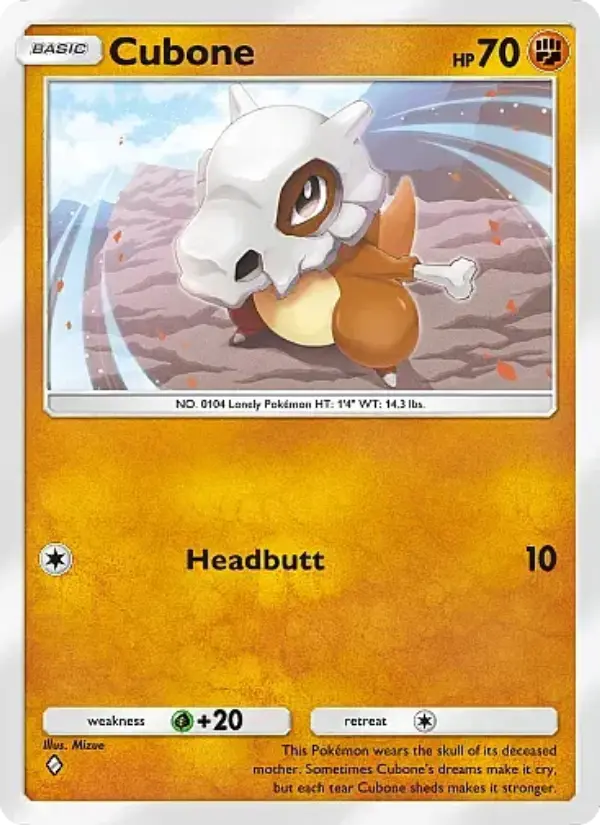 Cubone — Fantastical Parade card #082