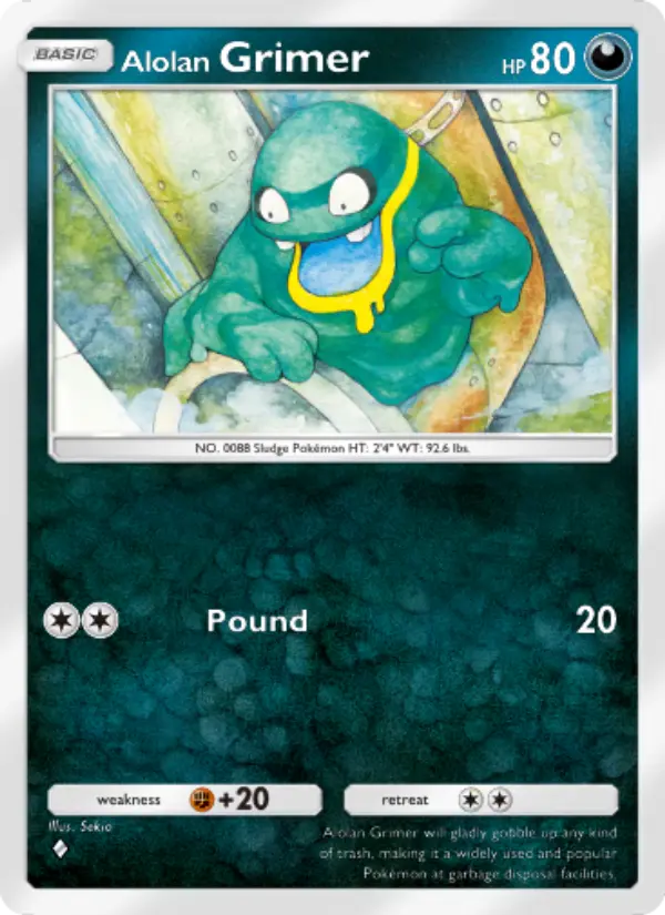 Alolan Grimer — Fantastical Parade card #096