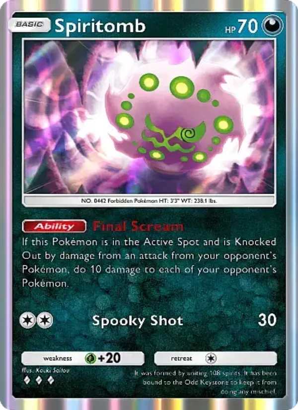 Spiritomb — Fantastical Parade card #103