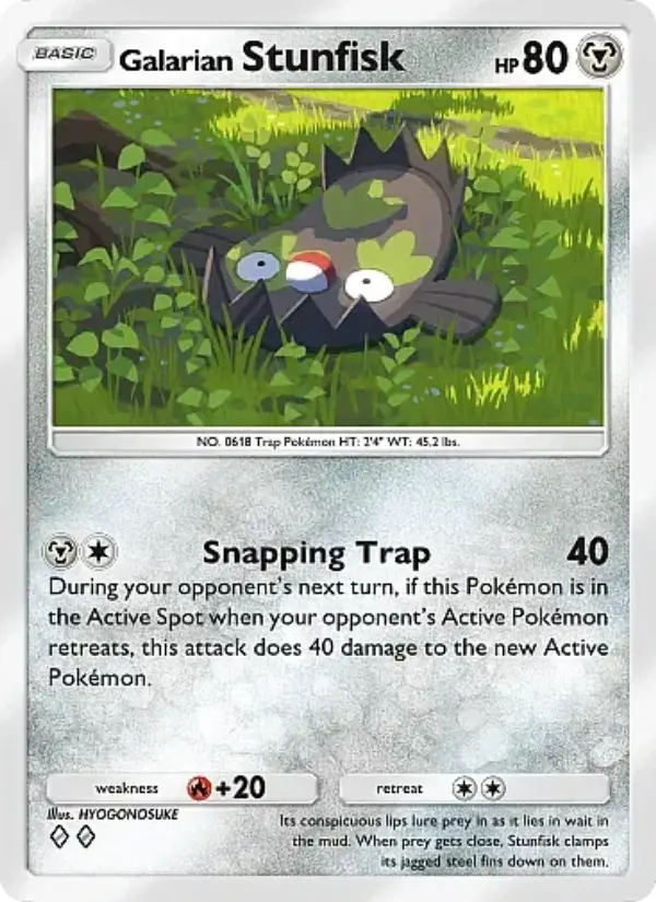 Galarian Stunfisk — Fantastical Parade card #117
