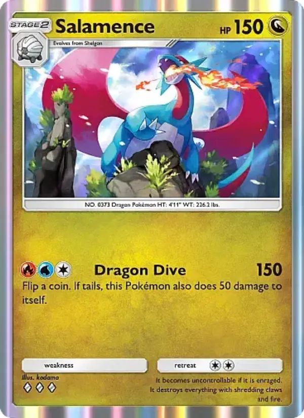 Salamence — Fantastical Parade card #123