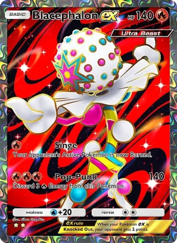 Blacephalon ex — Fantastical Parade card #181