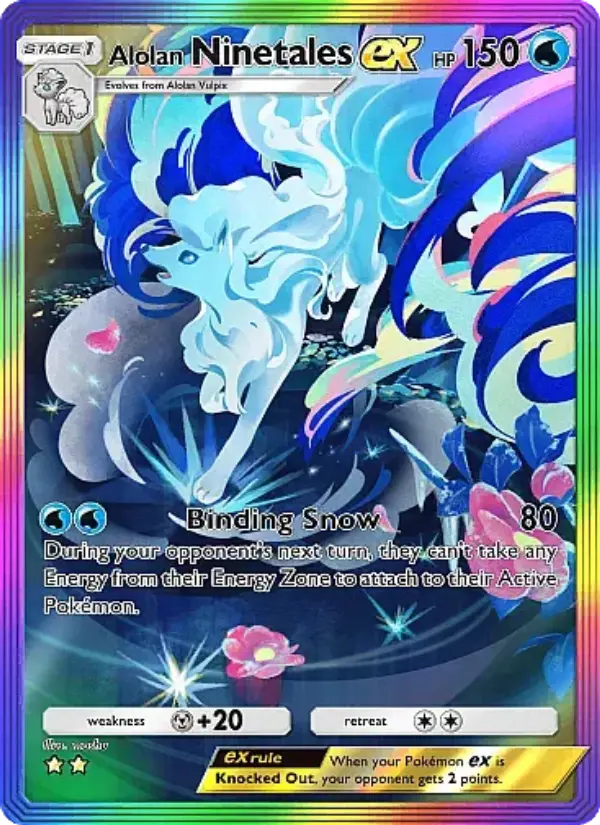 Alolan Ninetales ex — Fantastical Parade card #196