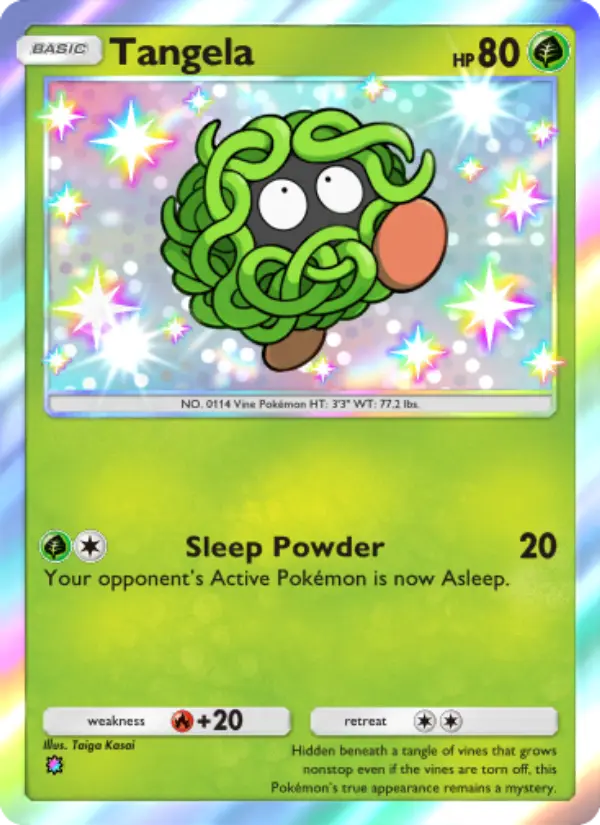 Tangela — Fantastical Parade card #205