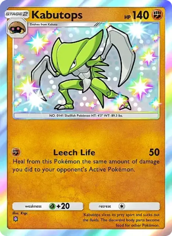 Kabutops — Fantastical Parade card #221