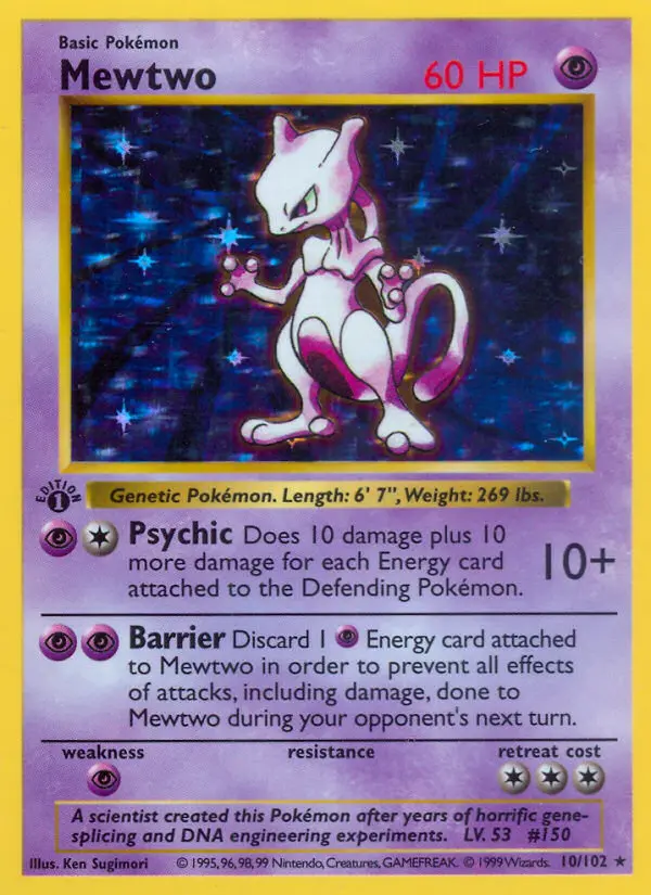 Mewtwo — Base Set card #10