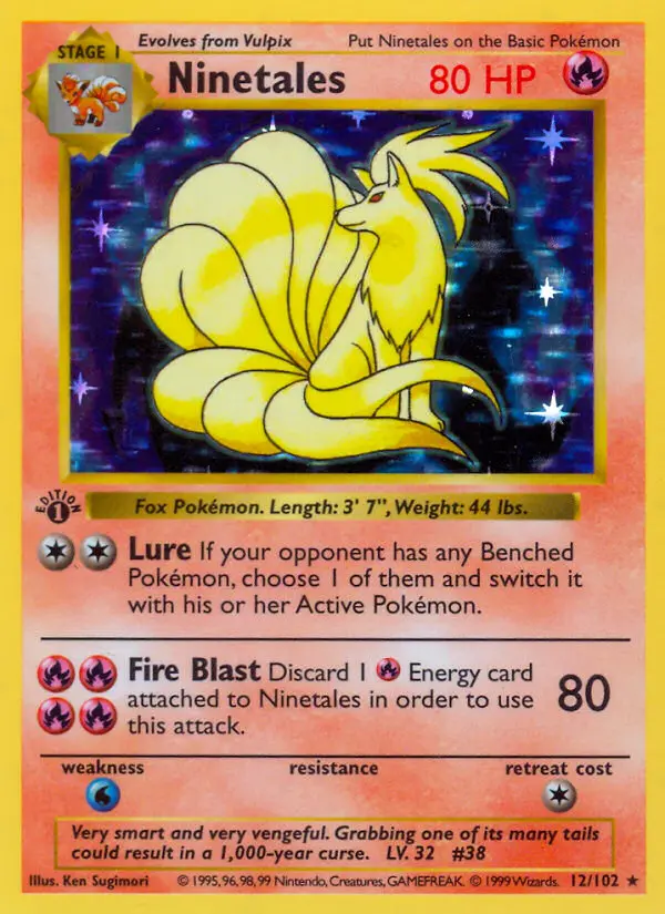 Ninetales — Base Set card #12