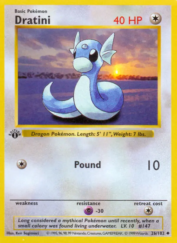 Dratini — Base Set card #26