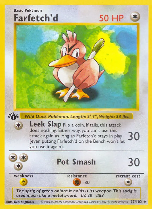 Farfetch'd — Base Set card #27