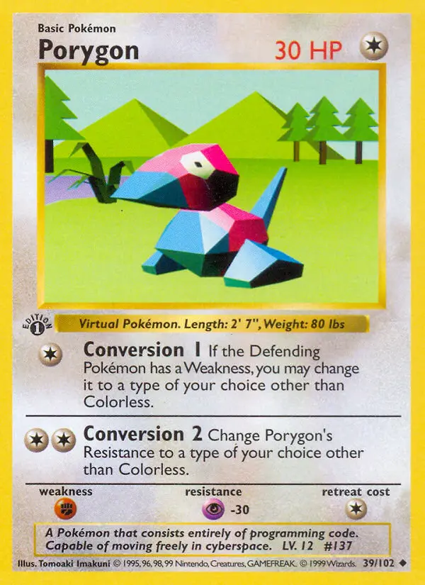 Porygon — Base Set card #39