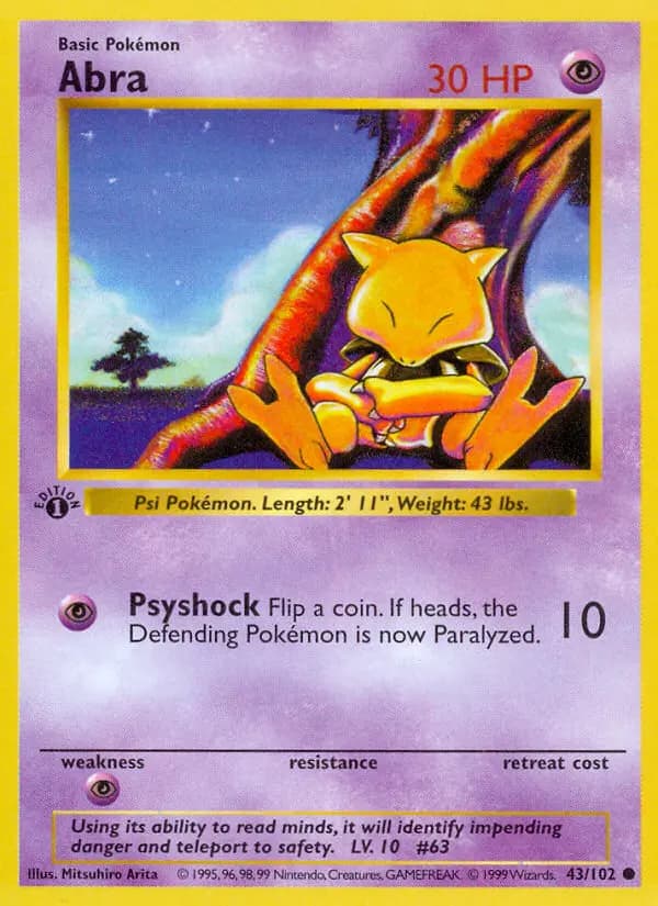 Abra — Base Set card #43