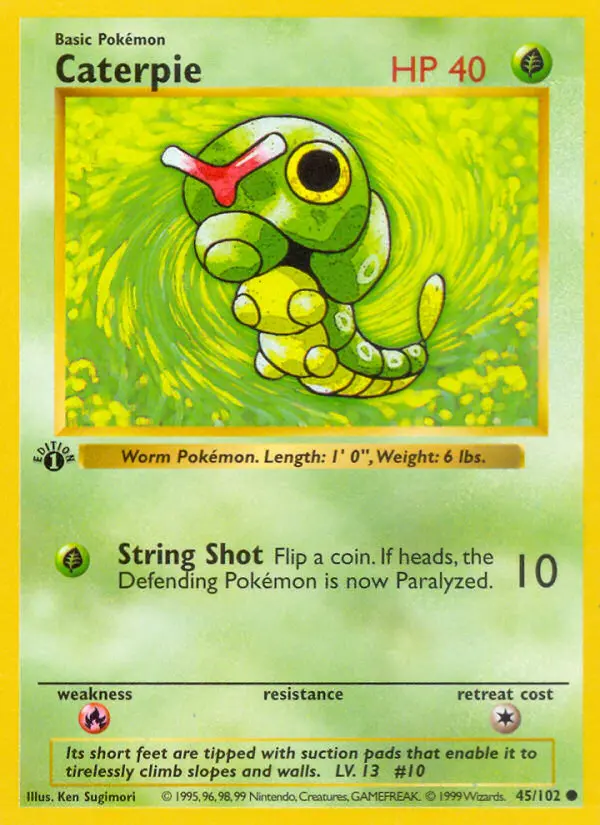 Caterpie — Base Set card #45