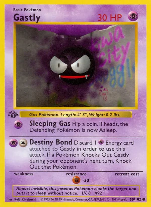 Gastly — Base Set card #50