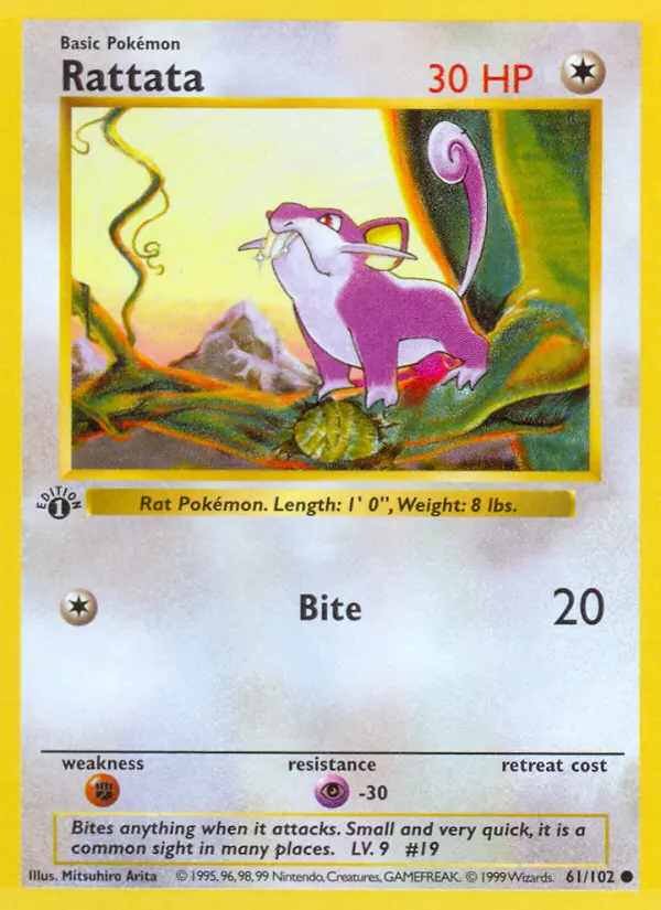 Rattata — Base Set card #61