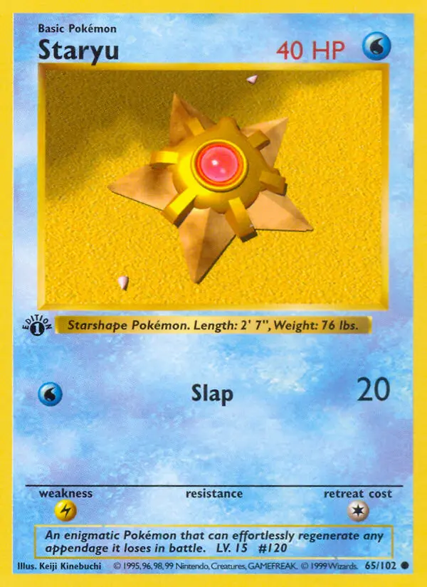Staryu — Base Set card #65