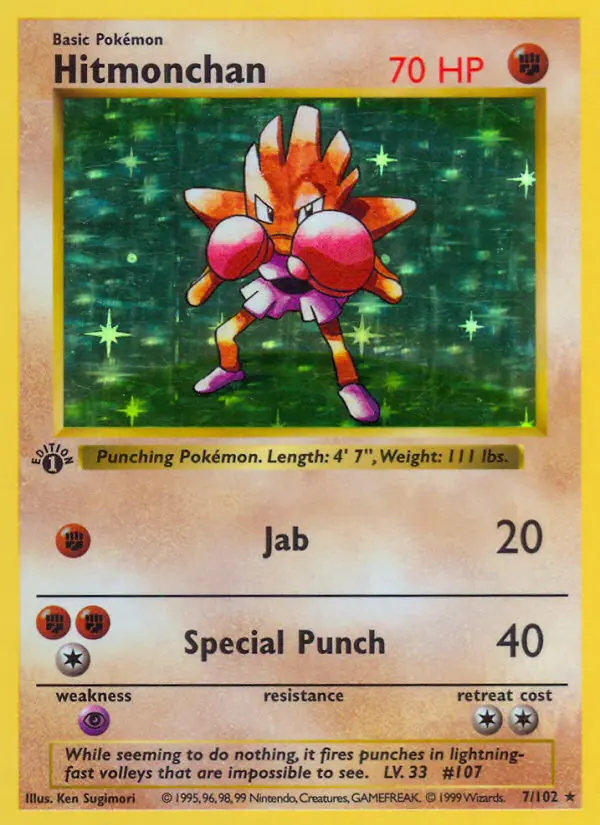 Hitmonchan — Base Set card #7