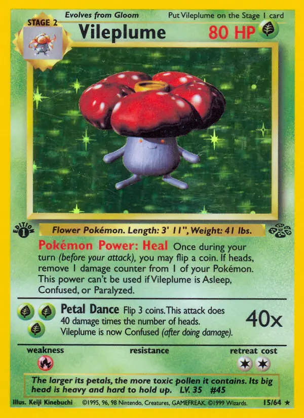 Vileplume — Jungle card #15