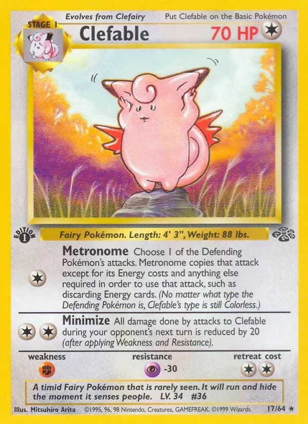 Clefable — Jungle card #17
