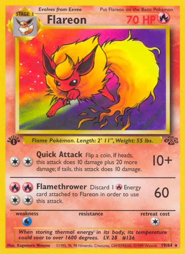 Flareon — Jungle card #19