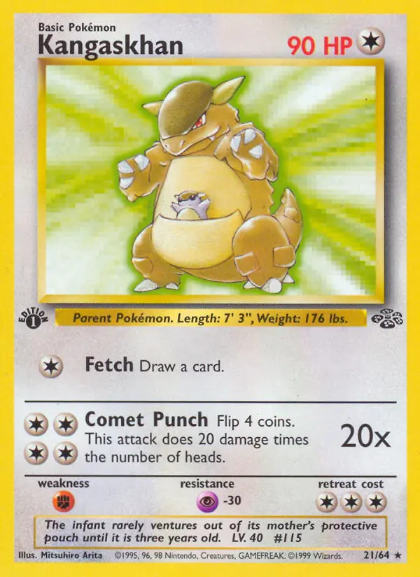 Kangaskhan — Jungle card #21