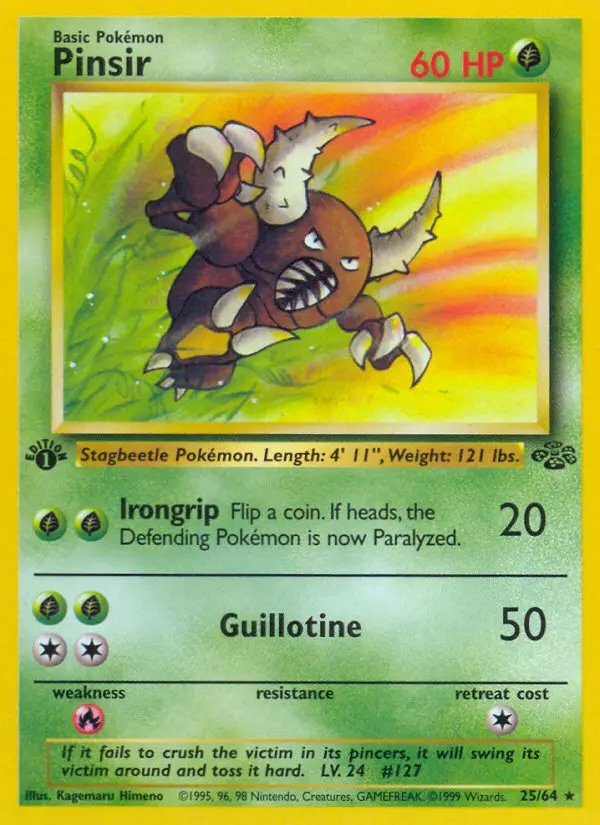 Pinsir — Jungle card #25