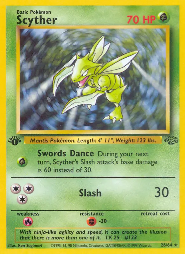 Scyther — Jungle card #26