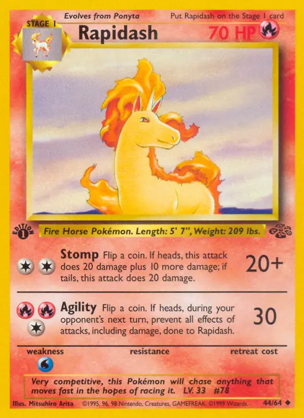 Rapidash — Jungle card #44