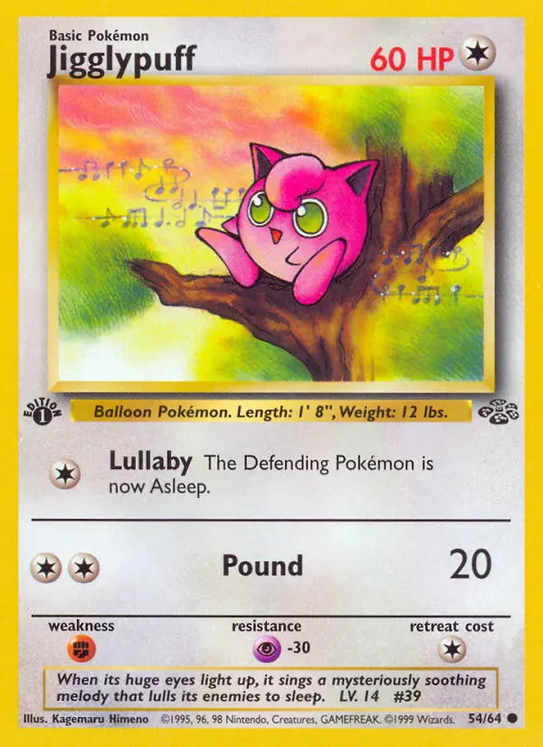 Jigglypuff — Jungle card #54