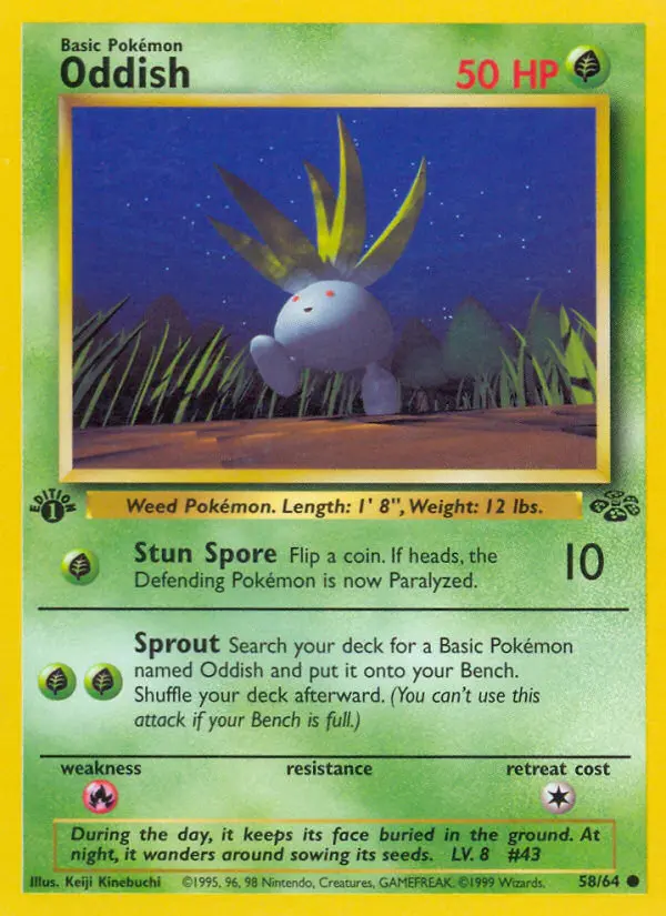Oddish — Jungle card #58
