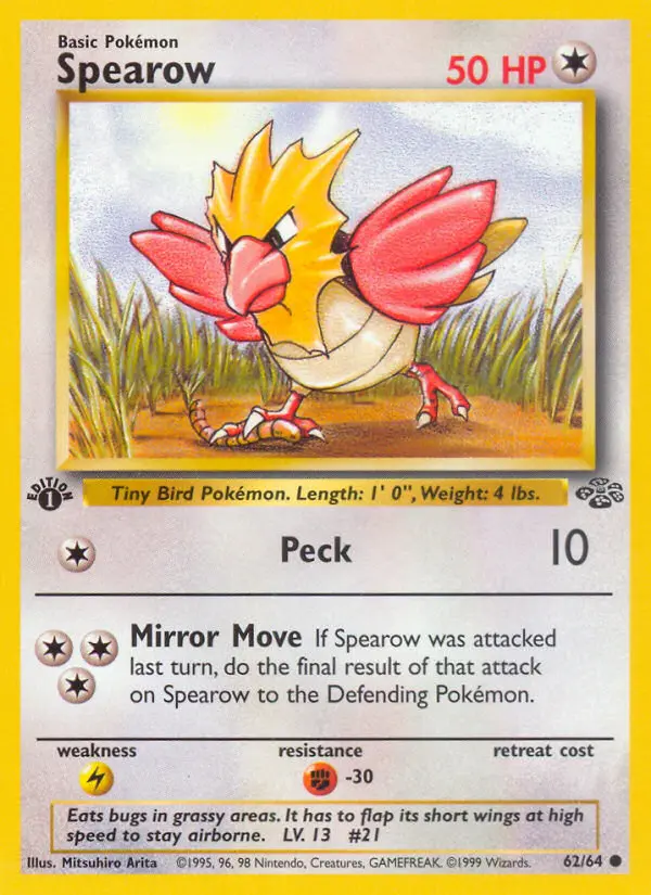Spearow — Jungle card #62